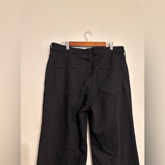 J. Crew Full Length Slim Wide Jeans 1996 Semi Stretch Black Size 32 NWT - Picture 5 of 8